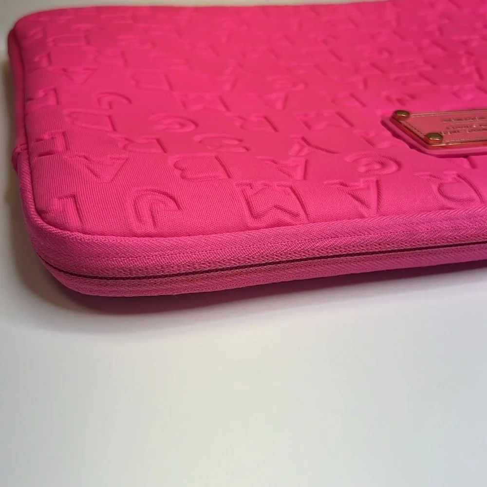 Marc by Marc Jacobs Pink Dreamy Logo Laptop Case